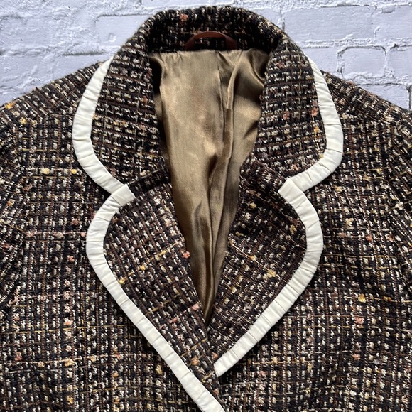 VINTAGE | Yaly single breasted cropped tweed jacket - Picture 4 of 10